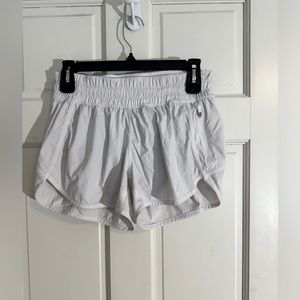 white lulu shorts!